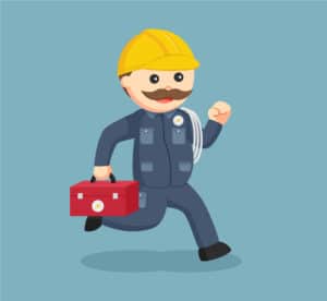 electrical contractor running in fast
